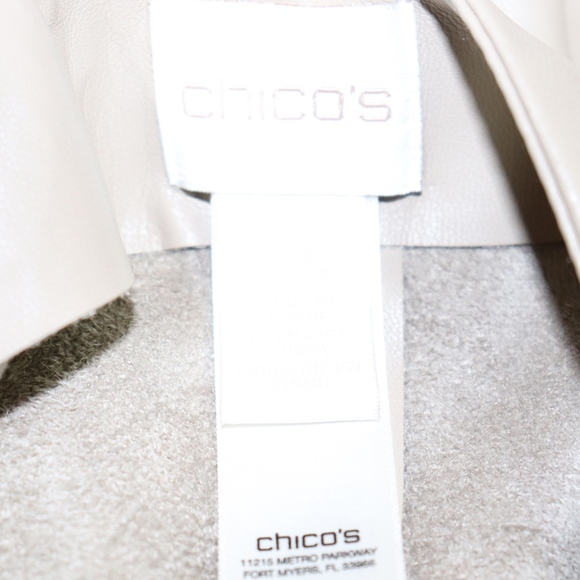 Chico's Size 0.5 XS Leather skirt Tan Hi-Lo skirt - Picture 8 of 8